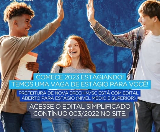 Prefeitura de Nova Erechim abre vagas para estagiários na Educação  (Foto: Divulgação )