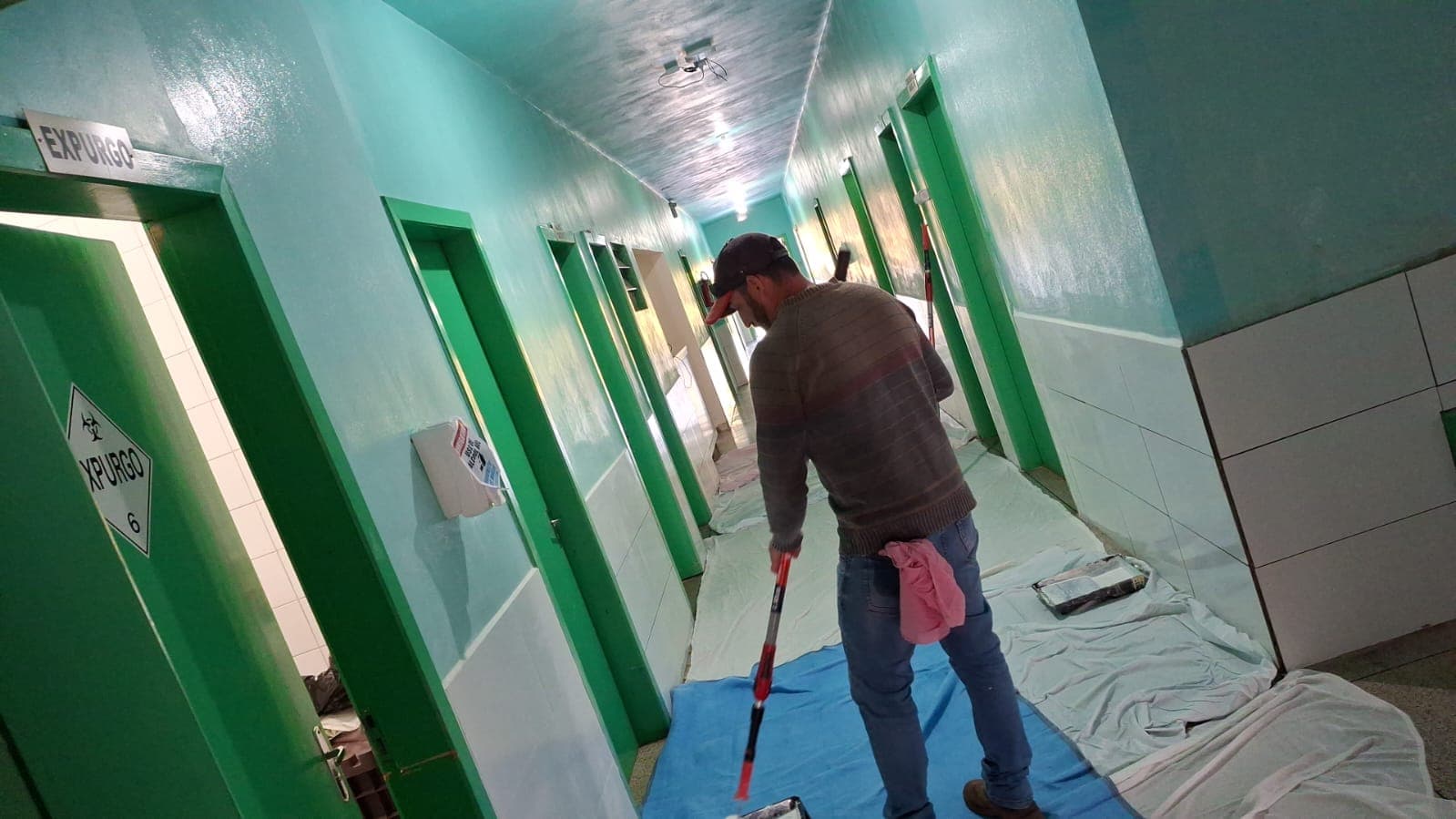 Comunidade se mobiliza para preparar novo Centro Cirúrgico do Hospital de Modelo