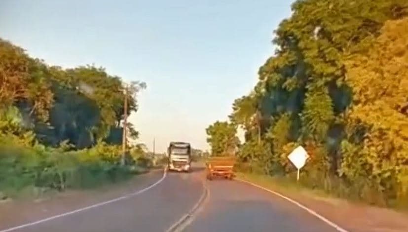 Vídeo mostra batida impressionante na região