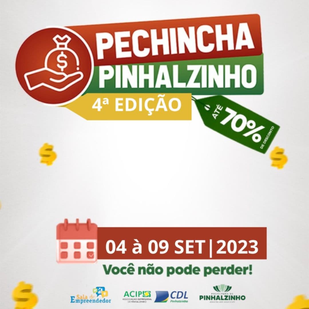 4ª Edição do Pechincha Pinhalzinho será no mês de setembro (Foto: Divulgação)