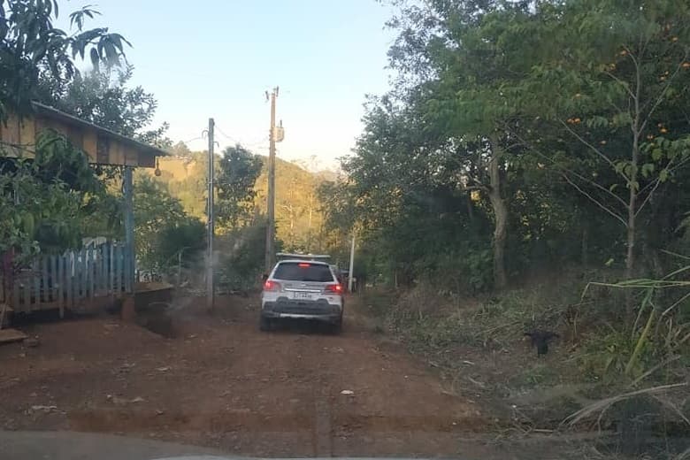 PM precisou ser chamada em Águas de Chapecó (Foto: Polícia Militar)