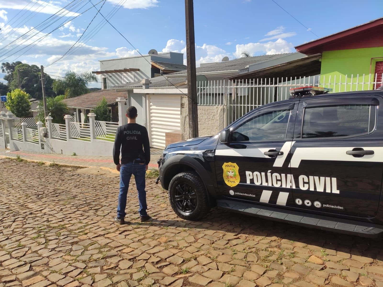 Caso ocorreu em Quilombo (Foto: Polícia Civil)