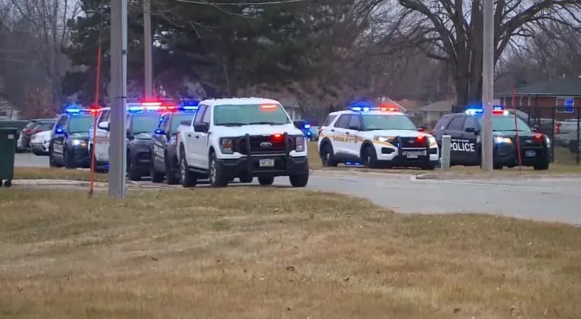 Escola em Iowa, nos EUA, foi alvo de ataque a tiros KCCI (Foto: Reprodução CNN)