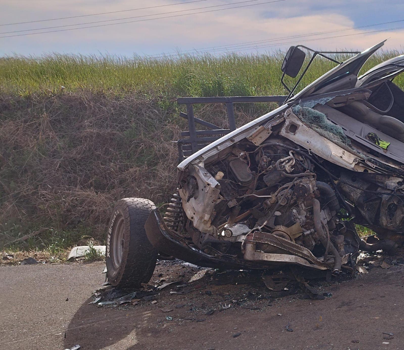 Acidente na BR-282 em Vargeão resulta em morte e deixa adolescente ferida (Foto: Divulgação CBM)