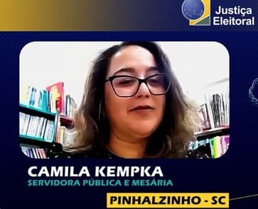 Mesária de Pinhalzinho é selecionada pelo TSE para falar sobre função  (Foto: Gilmar Bortese)