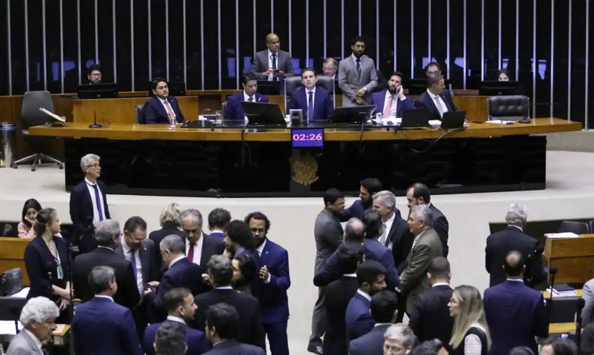 Câmara aprova texto-base do projeto de lei antifacção (Foto: Kayo Magalhães/Câmara dos Deputados)