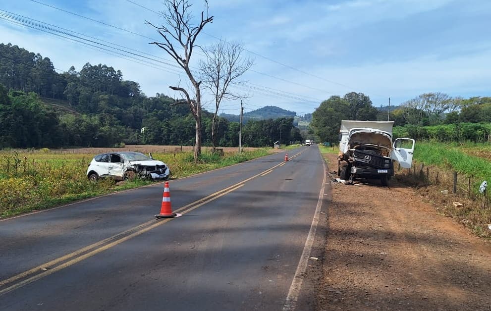 Condutora 'vê o pior a sua frente' em Águas de Chapecó