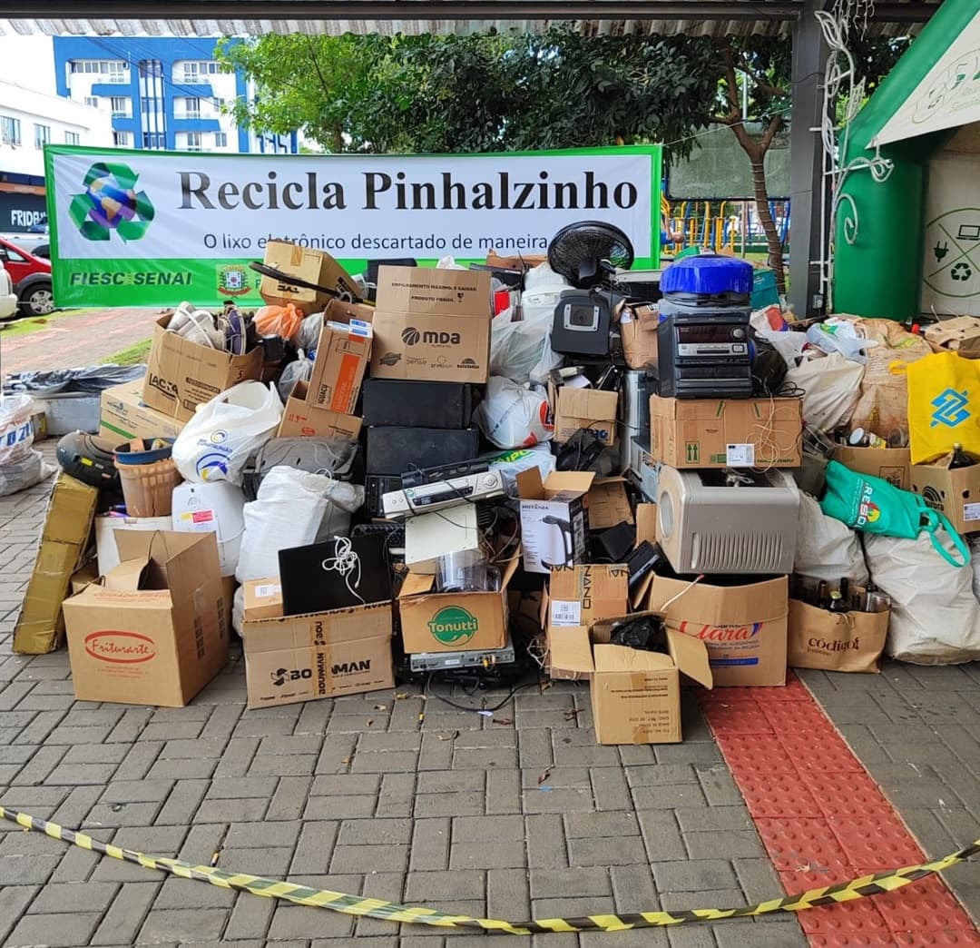 Recicla Pinhalzinho ocorre desde 2017 no município (Foto: Divulgação)