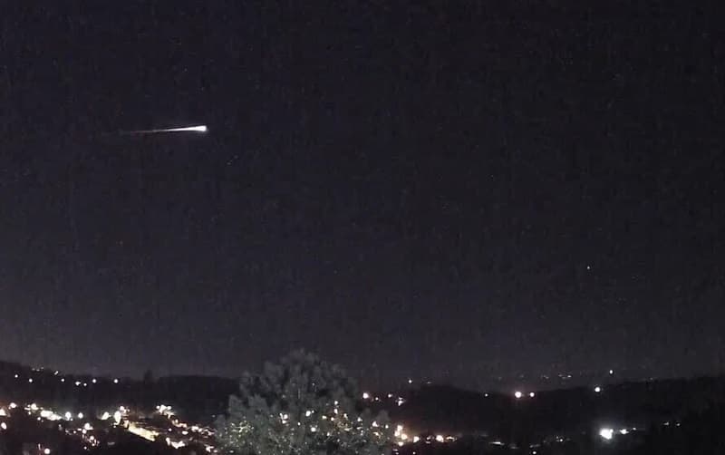 Luz brilhosa no céu (Foto: Divulgação)