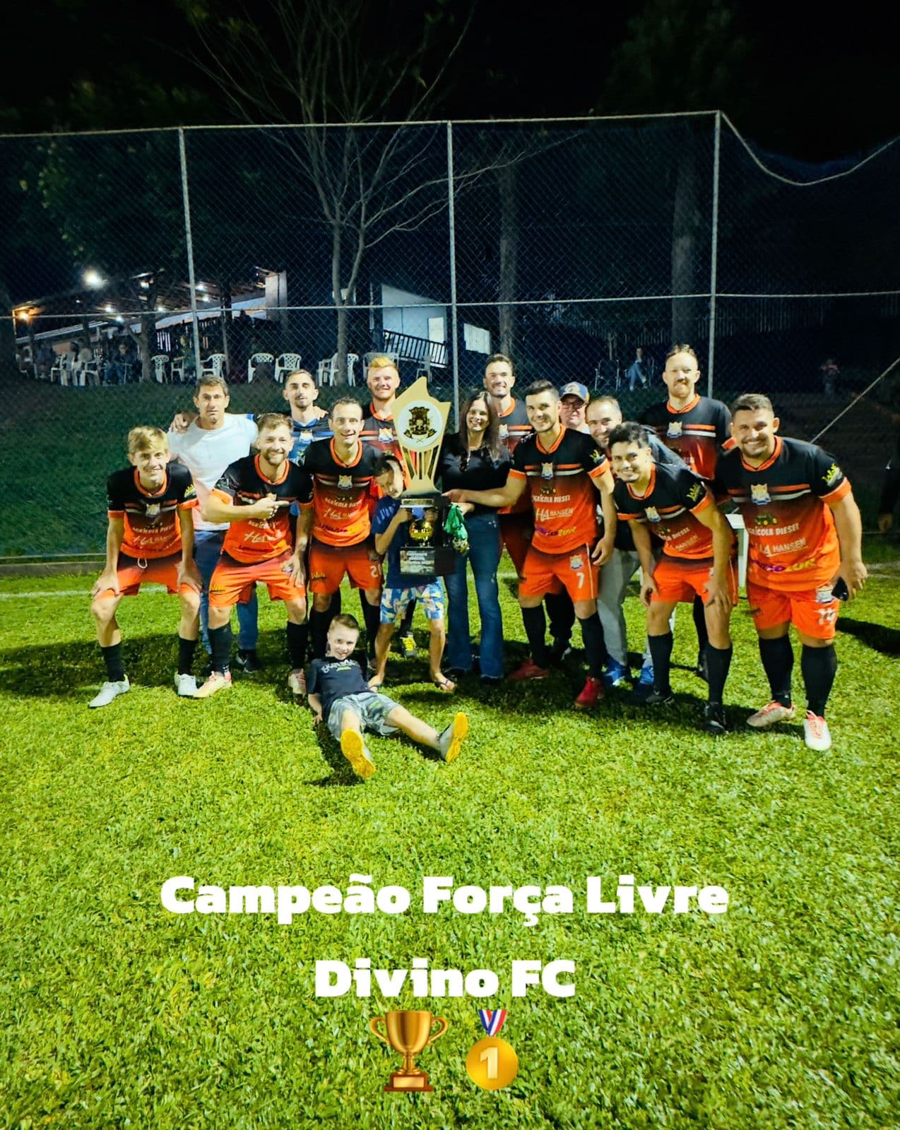 Campeão municipal de futebol suíço em Pinhalzinho (Foto: Divulgação)