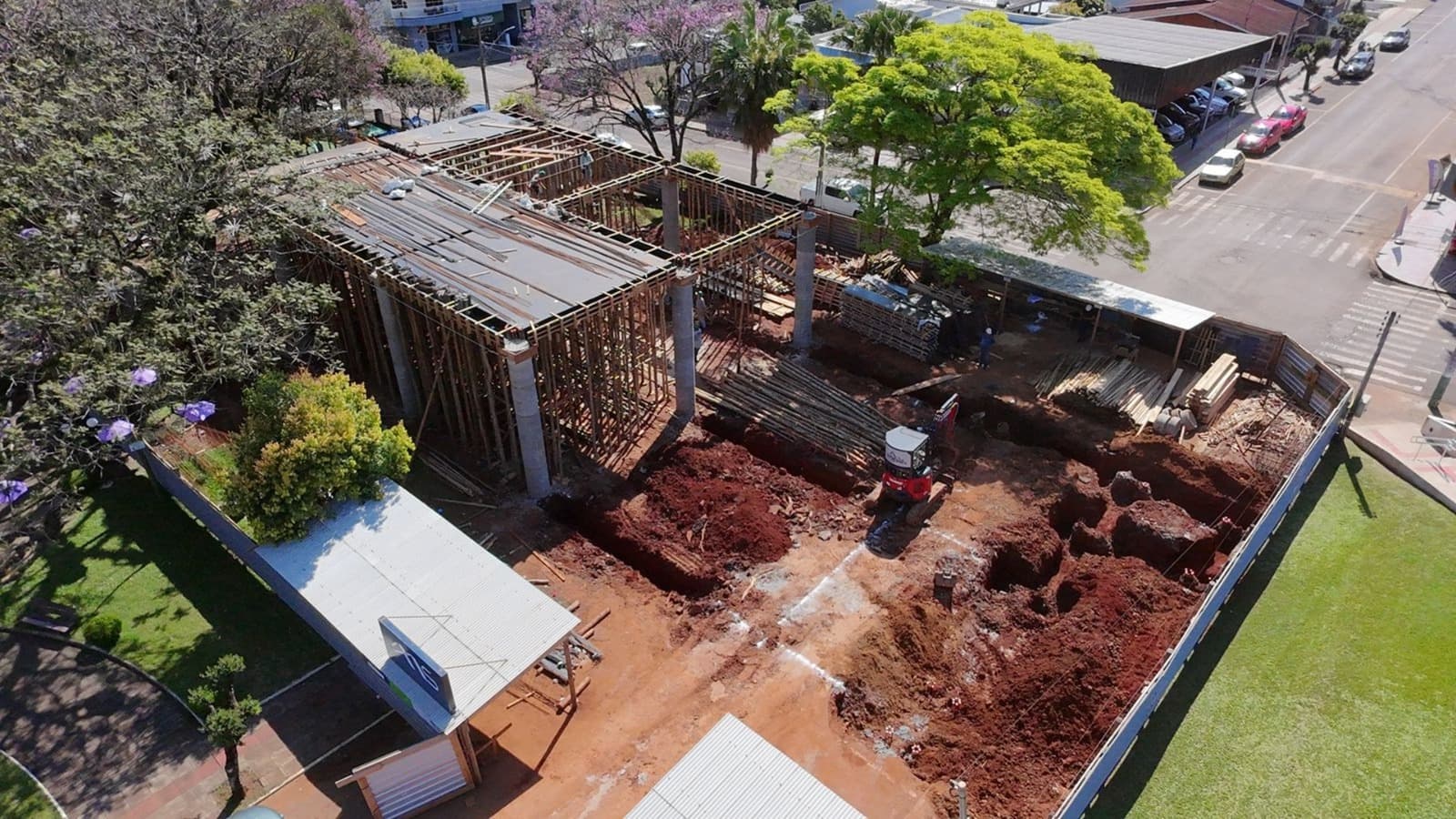 Obra da Praça Elevada – Hoher Garten alcança 41% de execução em fase estrutural