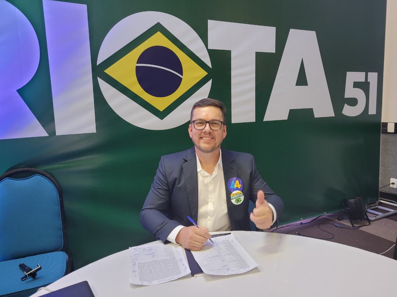 Policial Fernando Beilfuss será o candidato do Patriotas a deputado federal (Foto: Gilmar Bortese )
