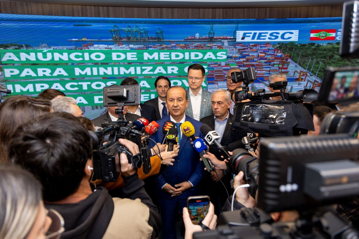 Pacote emergencial busca reduzir impacto da nova tarifa dos EUA sobre empresas de SC (Foto: Roberto Zacarias/Secom)
