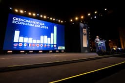 Governador Jorginho Mello apresenta avanços da economia catarinense durante prêmio Acats 2025 (Foto: Jonatã Rocha/Secom GOVSC)