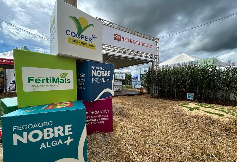 Espaço da Feacoagro no Itaipu Rural Show  (Foto: gilmar)