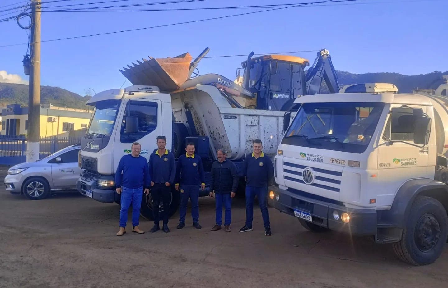 Equipe já está realizando trabalhos de limpeza nas cidades gaúchas  (Foto: Divulgação)