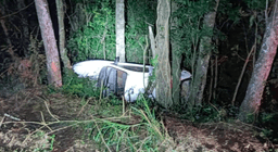 Acidente em Palmitos deixa vítima fatal (Foto: Polícia Militar Rodoviária)