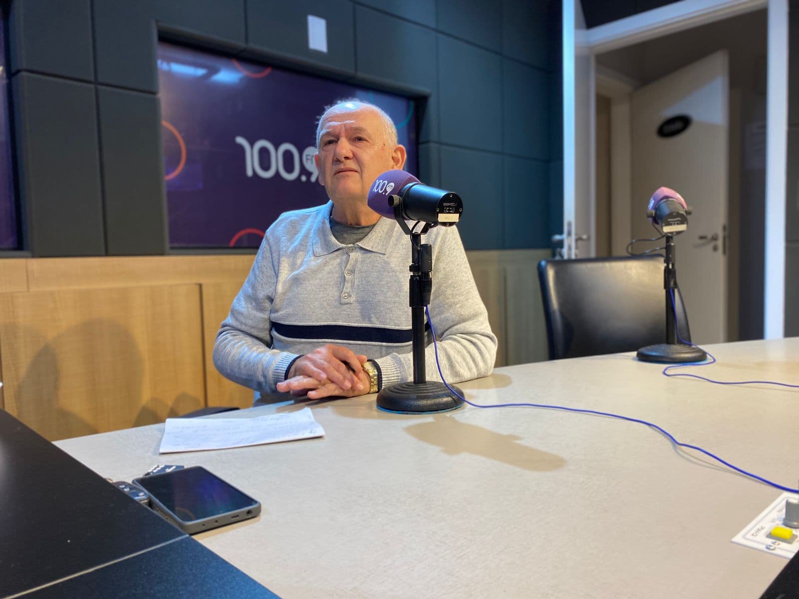 Angelin Zago participou do programa Resenha Esportiva da RCO (Foto: Felipe Eduardo Zamboni)