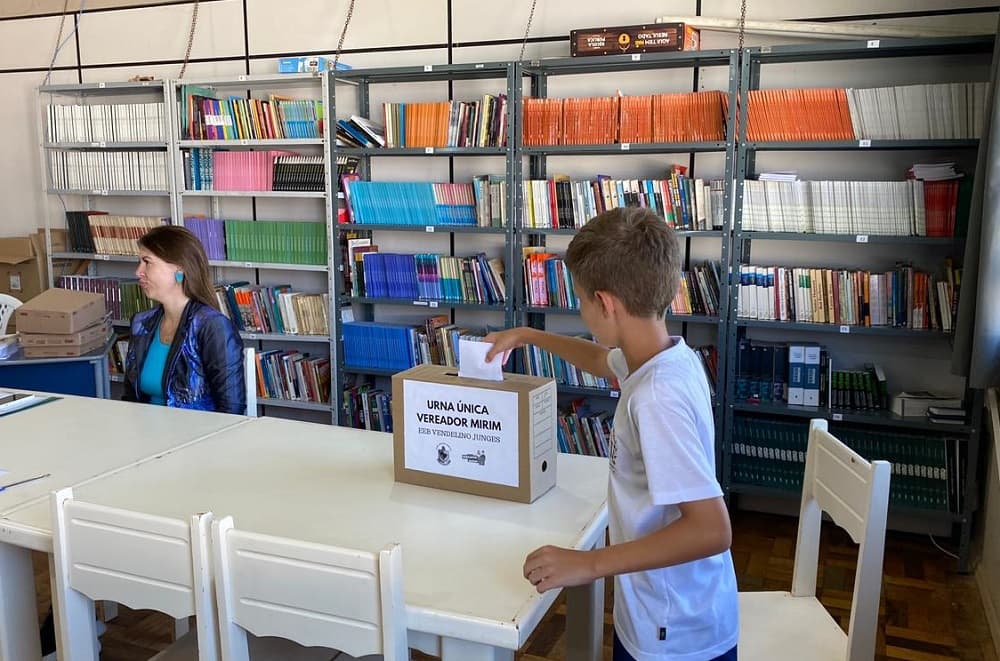 Votação ocorreu em colégios (Foto: Divulgação)