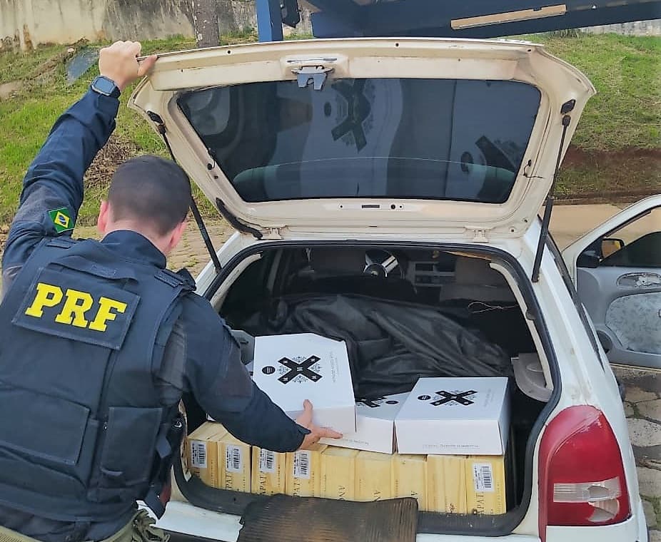 PRF encontrou os produtos após acompanhamento (Foto: Divulgação)