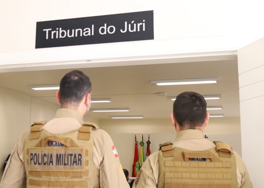 Júri foi transferido da cidade de Modelo para Pinhalzinho (Foto: Henrique Paulo Koch)
