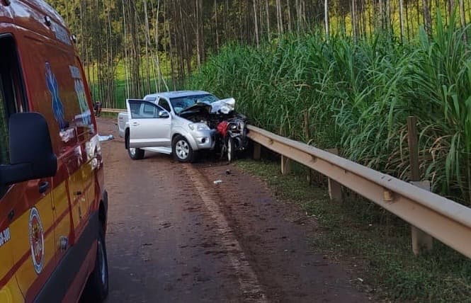 Acidente grave aconteceu em Mondaí (Foto: Corpo de Bombeiros)