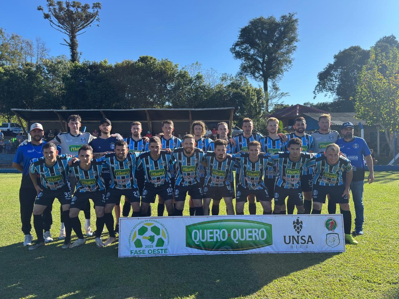 Grêmio Santa Lúcia fez a sua primeira partida em casa na competição (Foto: Divulgação)