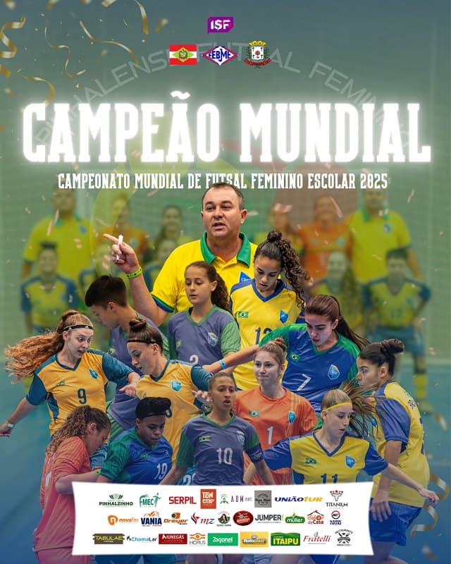 Pinhalense Apeff é campeã mundial  (Foto: Divulgação )