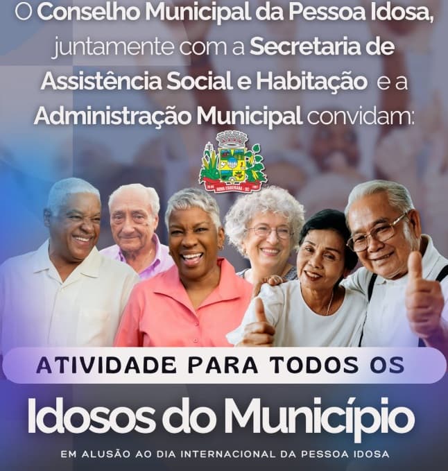 Nova Itaberaba prepara tarde de atividades em homenagem ao Dia da Pessoa Idosa