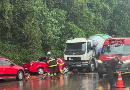 Chovia no momento do acidente (Foto: Divulgação)