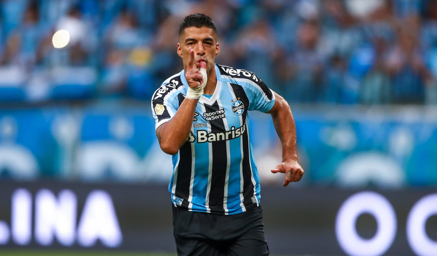 Suárez foi o autor do gol da vitória (Foto: Lucas Uebel)