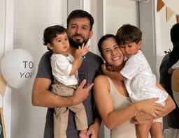 Família do Matteo e João (Foto: Divulgação)