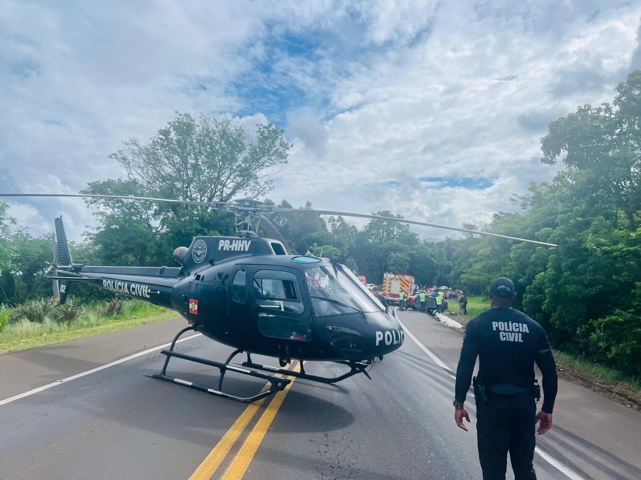Homem morre em colisão frontal entre carro e carreta na BR-282, em Cordilheira Alta