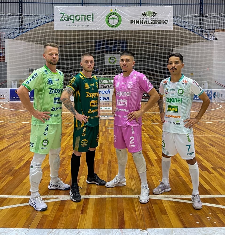 Pinhalense Futsal Zagonel lança uniformes para a temporada