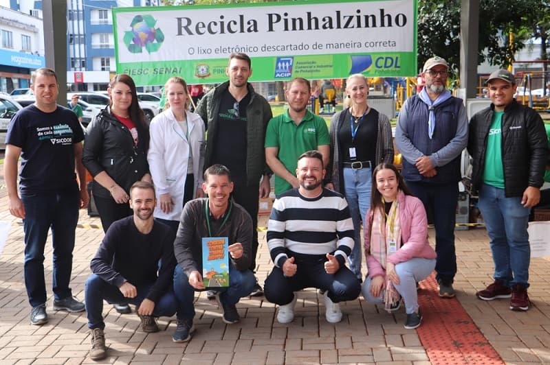 Recicla Pinhalzinho é realizado desde 2017 (Foto: Divulgação)