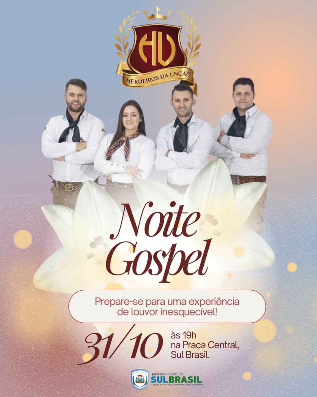 Dia do Evangélico terá show Gospel em Sul Brasil