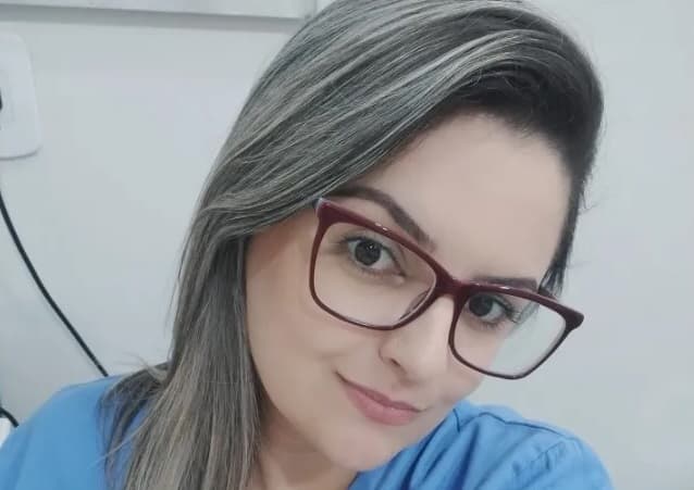 Aline trabalhava na área de saúde com dedicação (Foto: Arquivo pessoal)