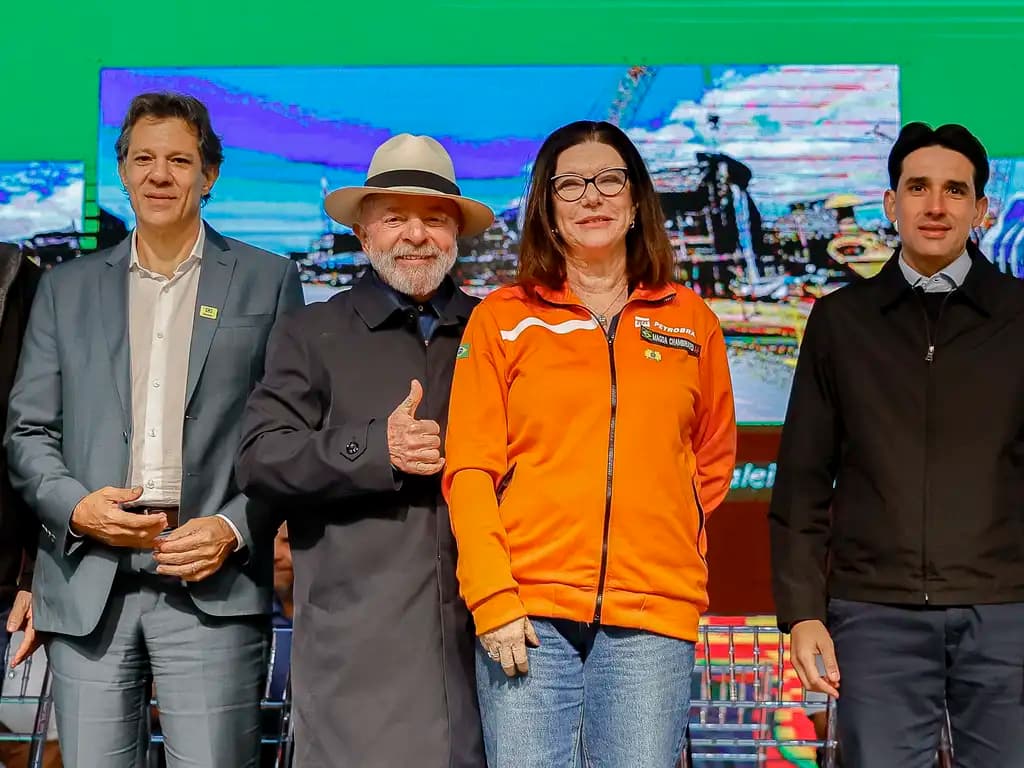 Presidente Lula durante a cerimônia de retomada das operações do Porto de Itajaí (Foto: Ricardo Stuckert/PR)