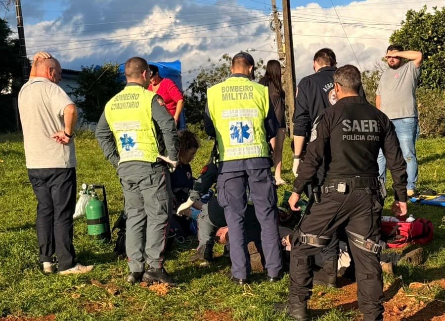 Socorristas fizeram os procedimentos de reanimação (Foto: Divulgação)