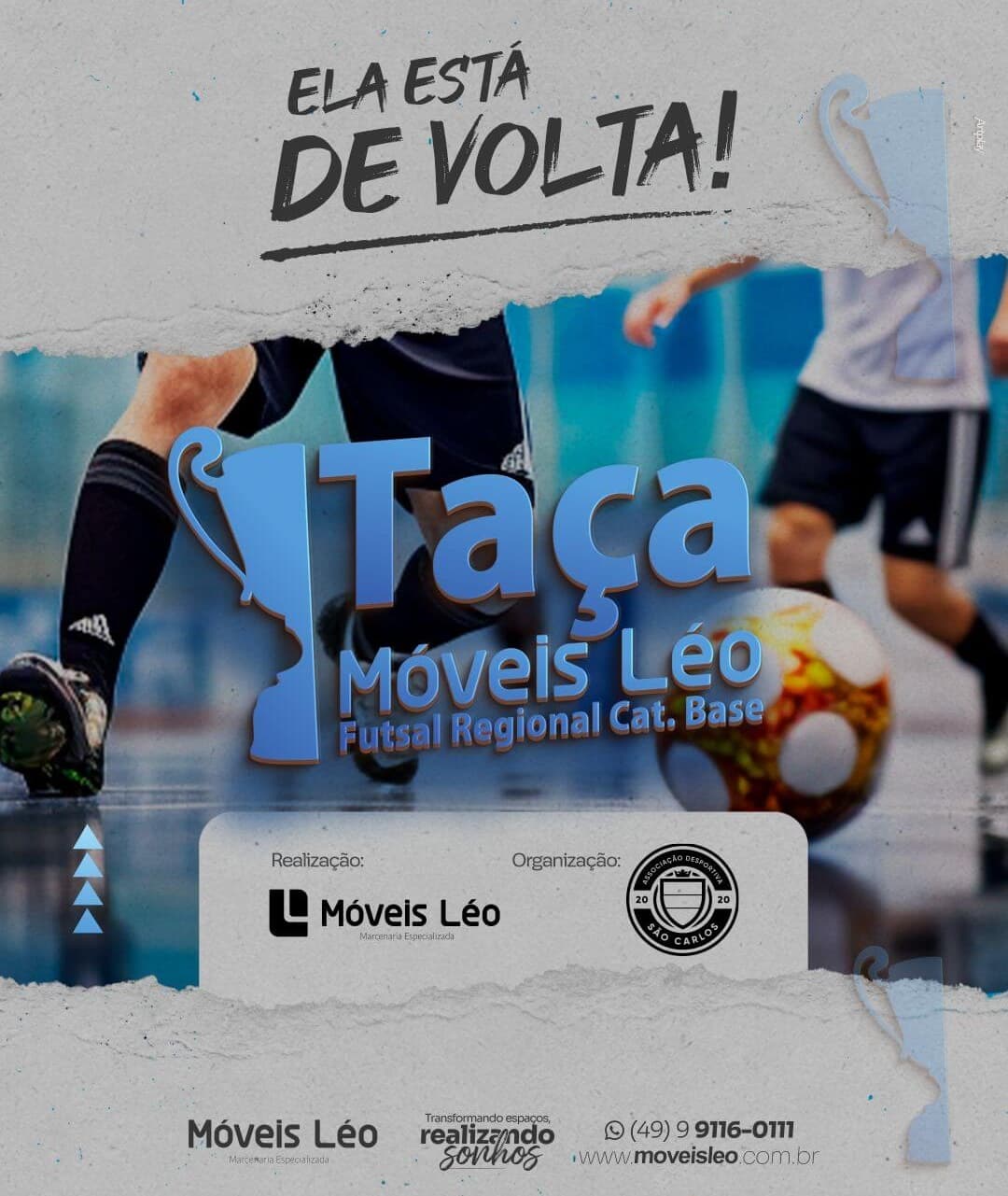 Congresso técnico da Taça Móveis Léo é nesta sexta-feira (07) em São Carlos