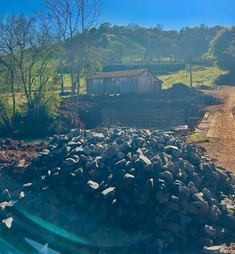 União do Oeste investe em ponte que dá acesso para a Linha Progresso