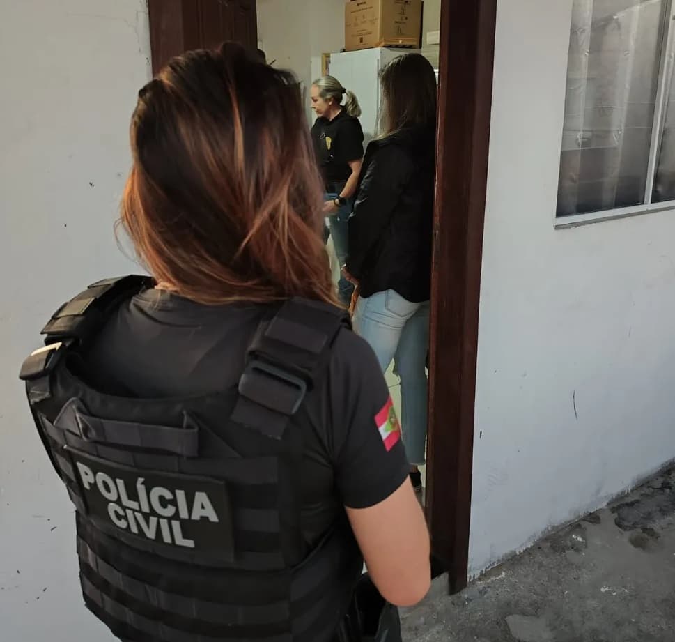 Busca e apreensões foram cumpridas em várias cidades de SC (Foto: Polícia Civil)