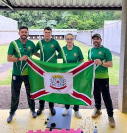 Pinhalzinho estreia no Jasc na modalidade de tiro (Foto: Divulgação)