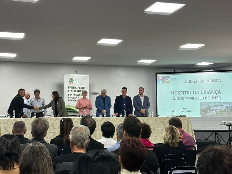 Audiência Pública sobre a situação financeira e operacional do Hospital da Criança (Foto: Gilmar Bortese)