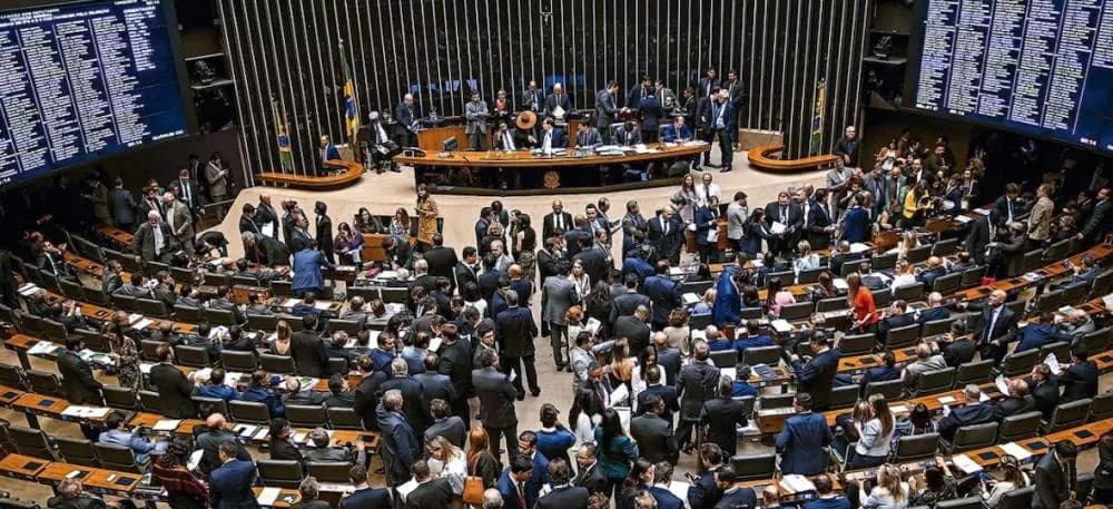 O plenário da Câmara dos Deputados durante sessão (Foto: Ascom/Câmara dos Deputados.)