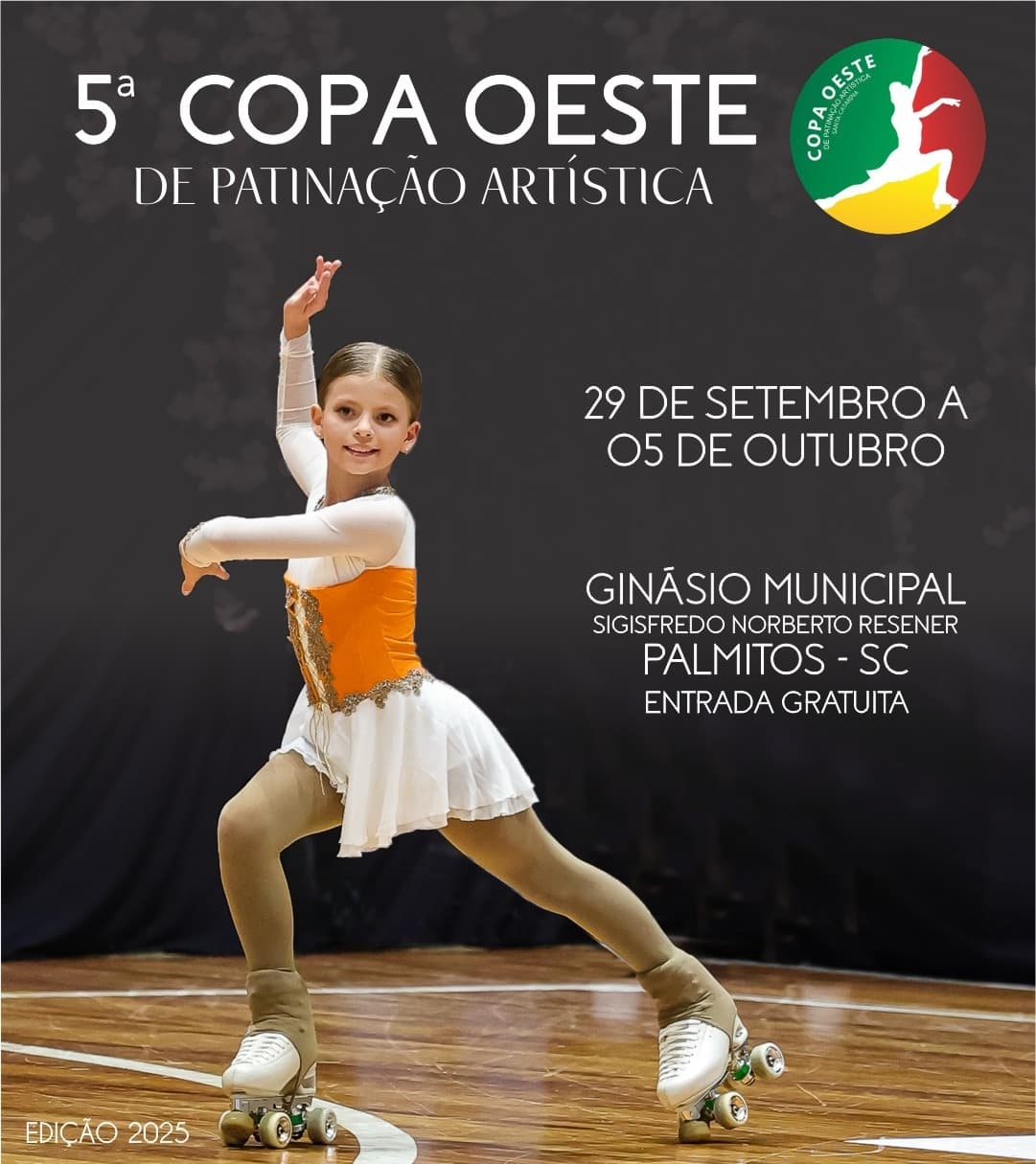 Patinadoras de Pinhalzinho irão participar da 5ª Copa Oeste de Patinação Artística