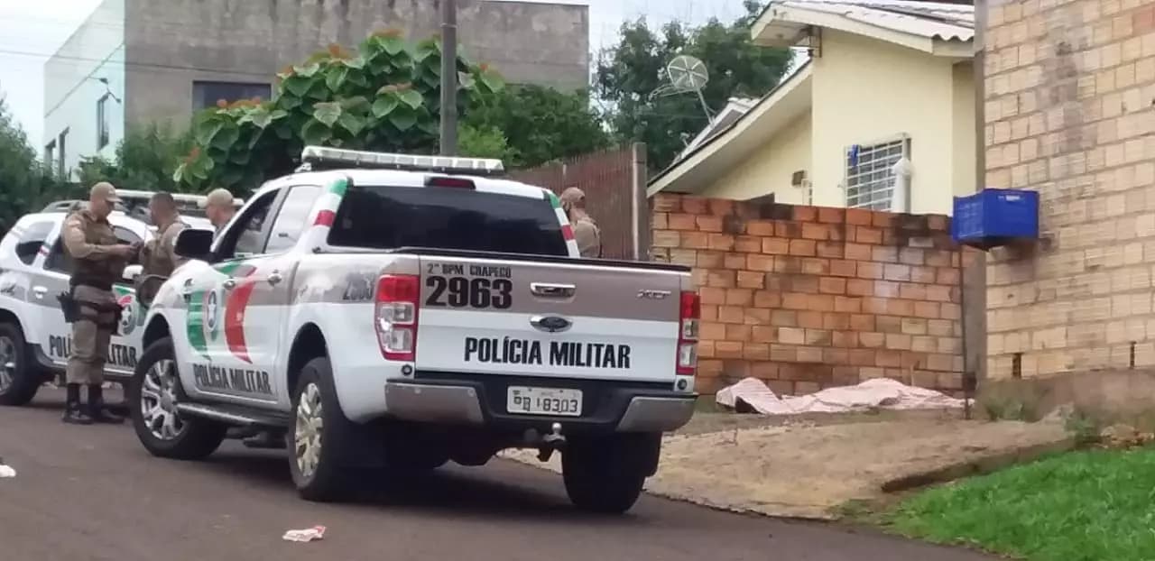 Crime aconteceu em Chapecó (Foto: Diego Antunes)