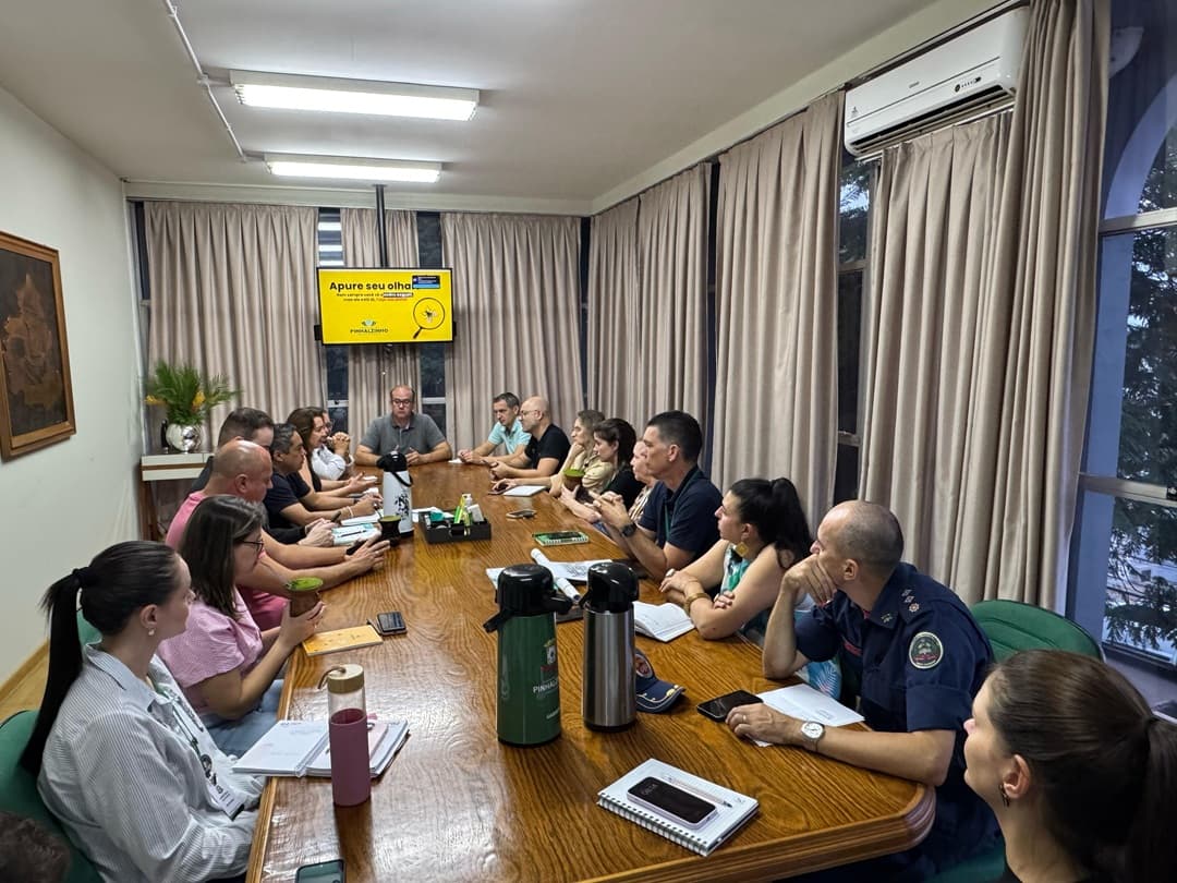 Reunião do Comitê Intersetorial da Dengue mobiliza diversas entidades em Pinhalzinho
