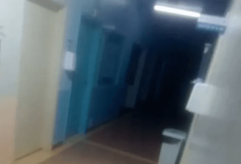 Não tinha ninguém nos corredores (Foto: Divulgação / paciente)