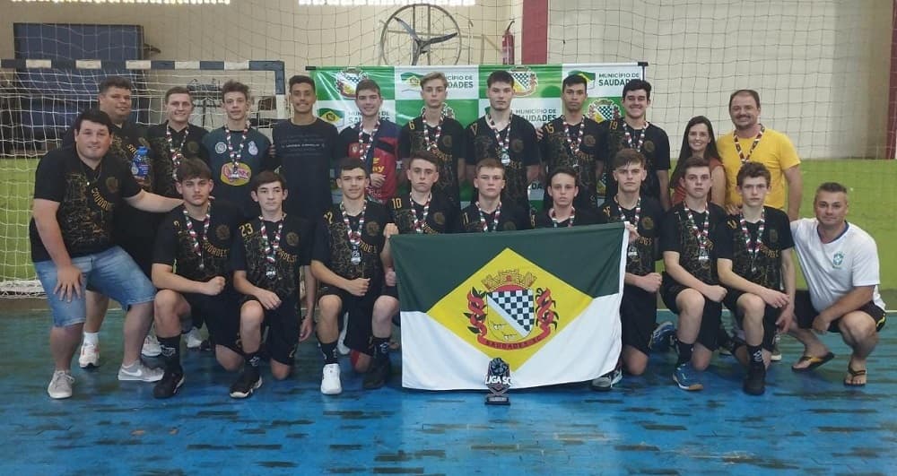 HANDEBOL DE SAUDADES É VICE CAMPEÃO DA LIGA SANTA CATARINA (Foto: Arquivo Pessoal)